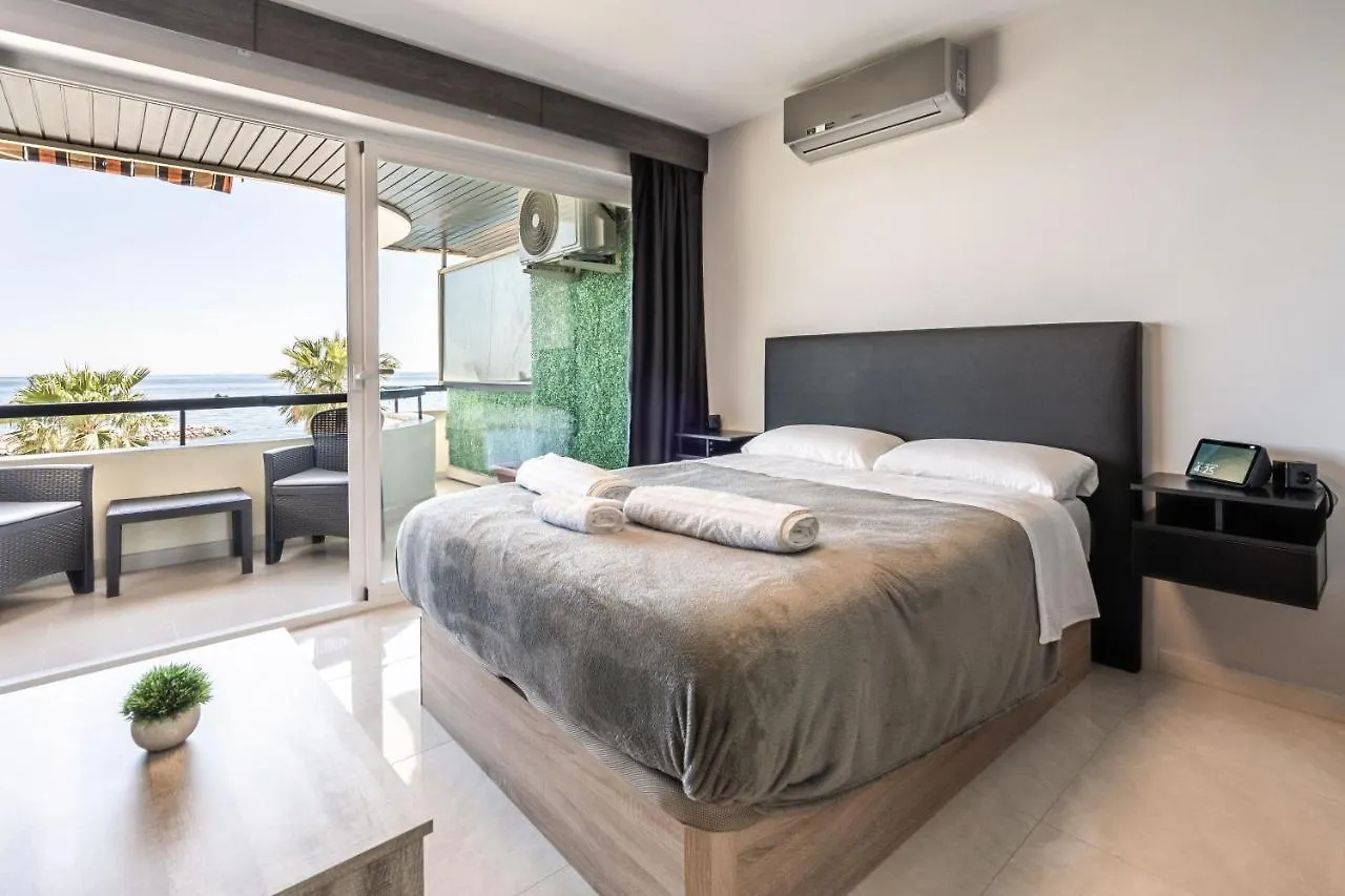 Beachfront Studio With Stunning Sea Views Marbella Apartment